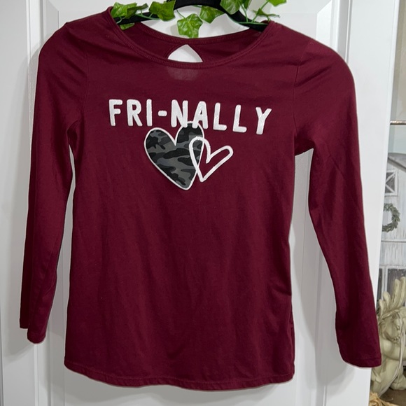 💕JUSTICE💕Long Sleeve Shirt with Fri-Nally design - Picture 3 of 6